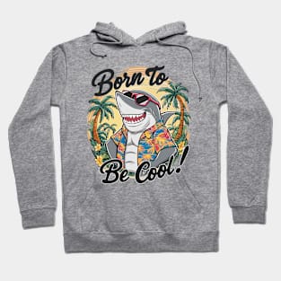 Funny Shark with Sunglasses Summer Holiday Hoodie